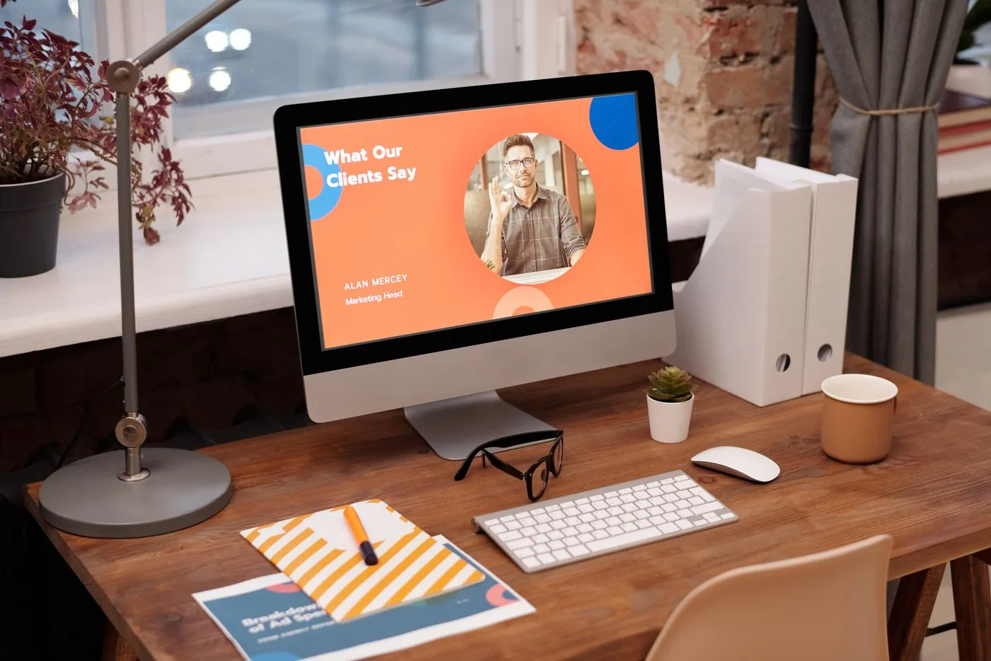 Seasonal ecommerce planning — desktop workspace displaying an online product storefront