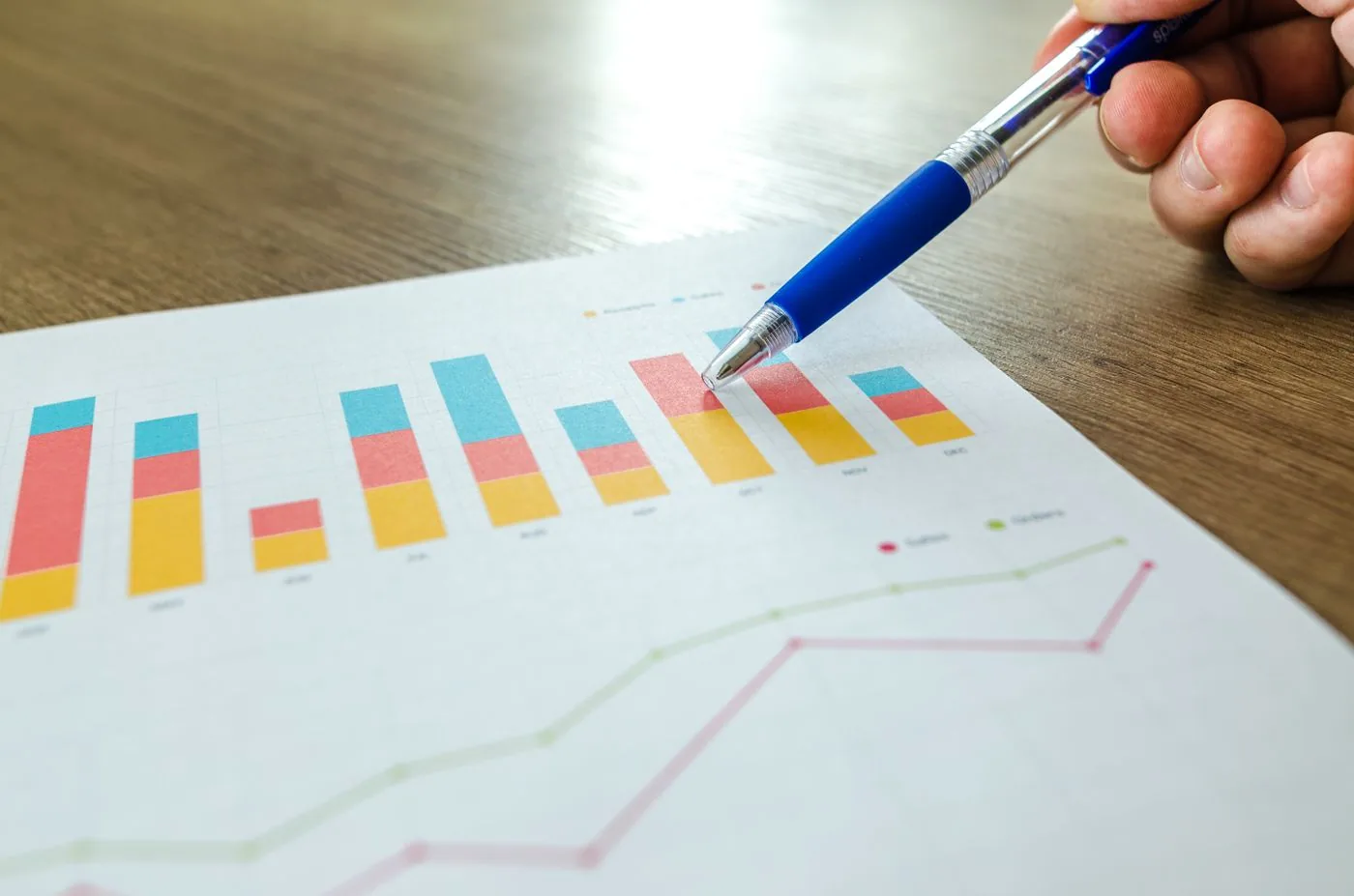 PPC Services in Mysore — reviewing printed charts and campaign performance data